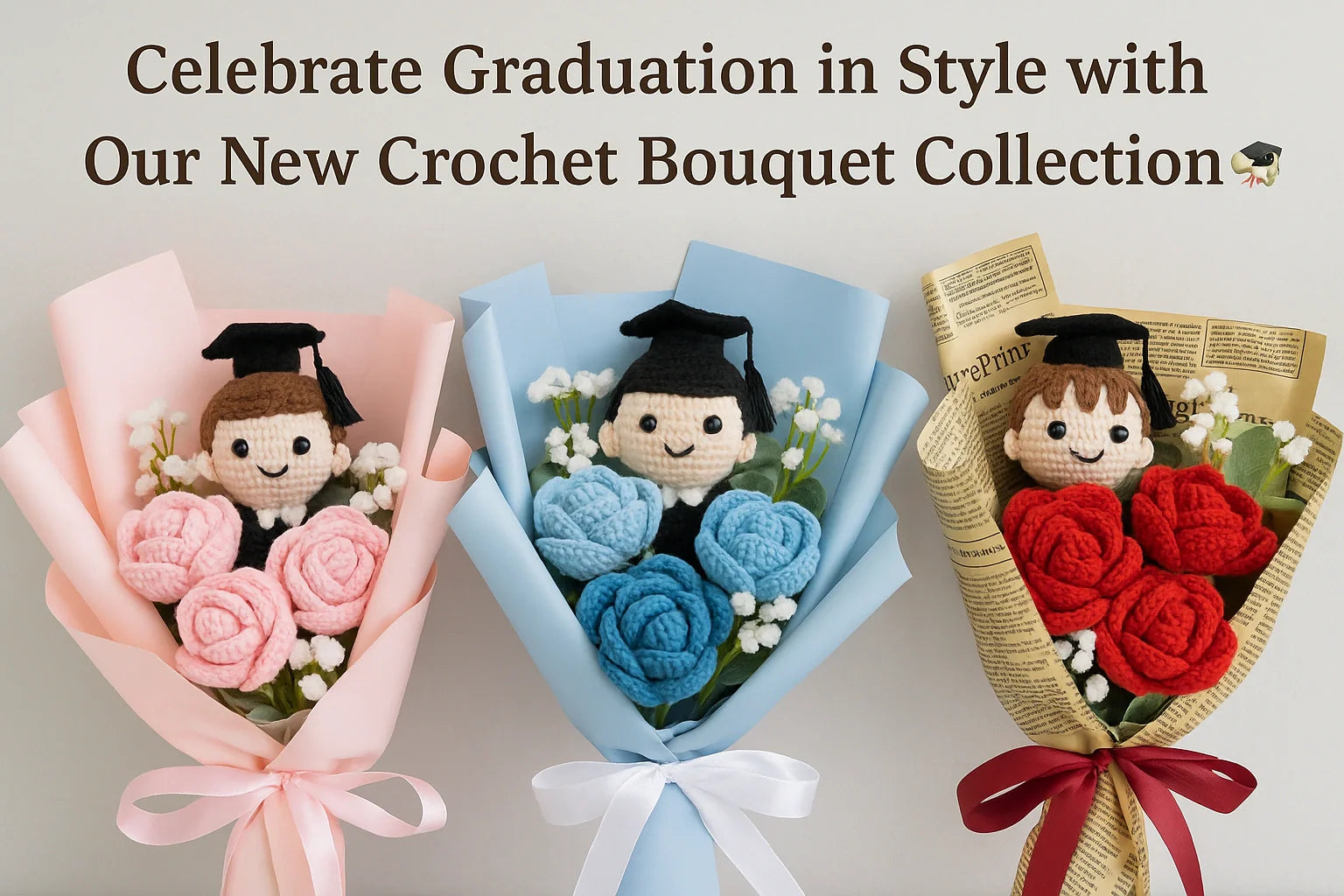 Celebrate Graduation in Style with Our New Crochet Bouquet – YSHomy