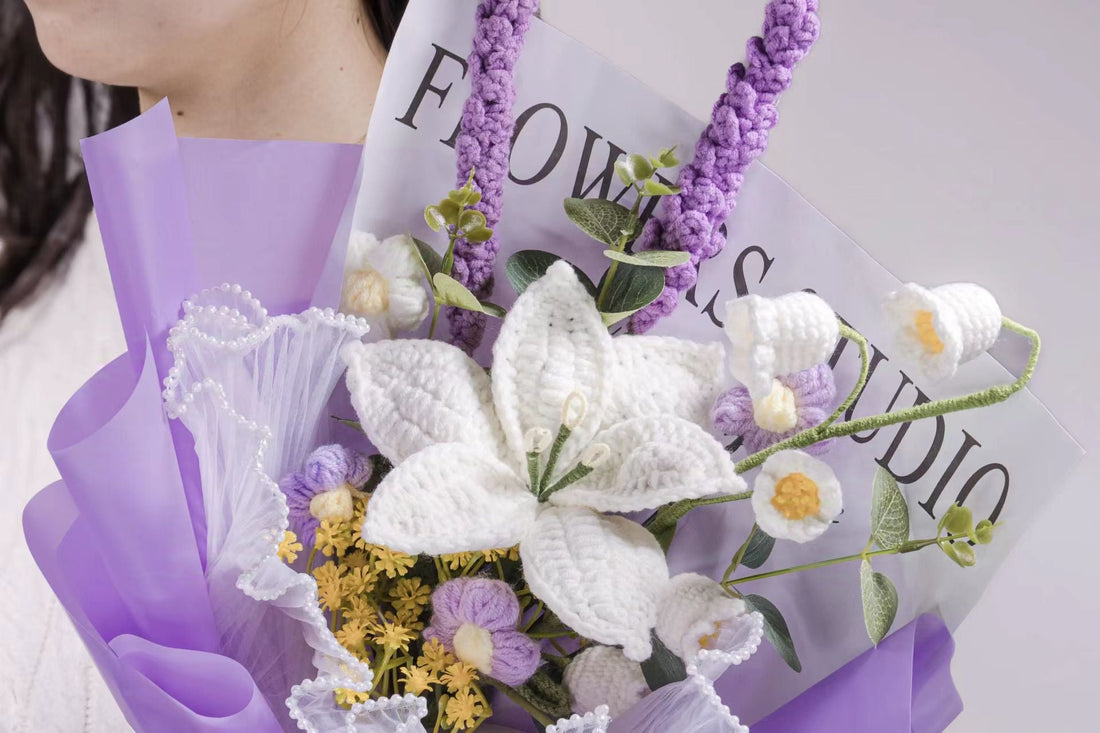 Crochet flowers symbolizing protection and care
