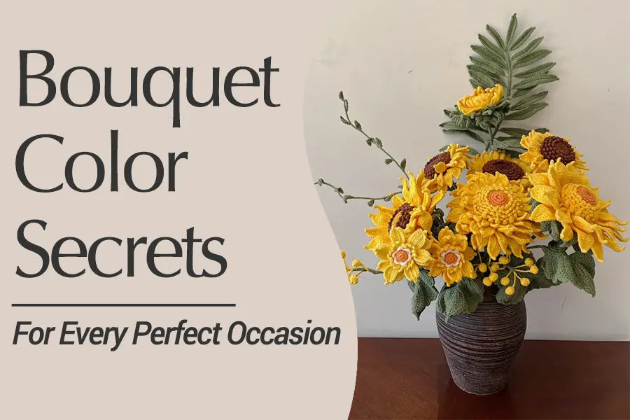 How to Choose Colors of Your Crochet Bouquet for Different Occasions ...