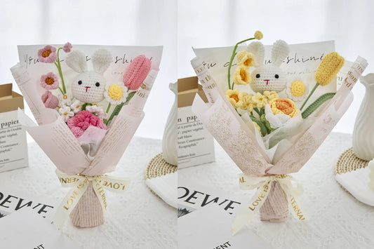 Celebrate Easter with a Stunning Easter Crochet Bunny Bouquet