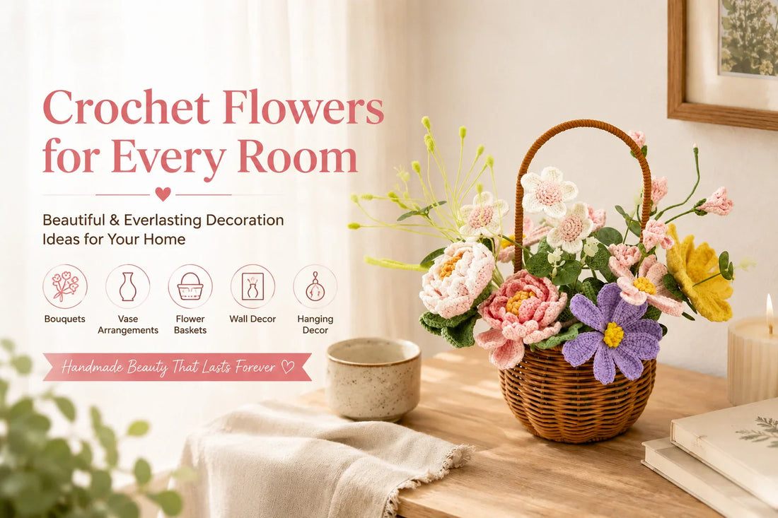 Crochet Flower Decoration Ideas for Every Room in Your Home