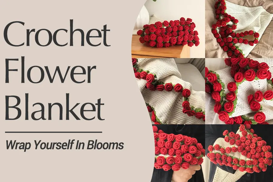 Wrap Yourself in Warmth and Flowers: New Cashmere Crochet Flower Blankets