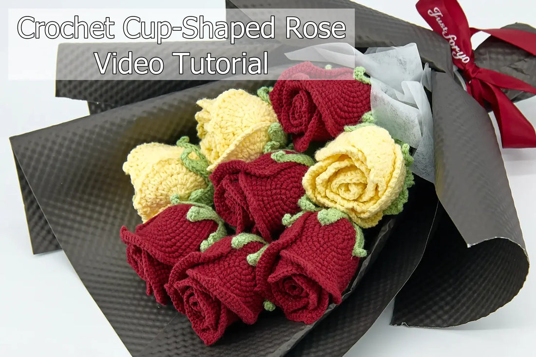 Crochet Goblet Rose Video Tutorial