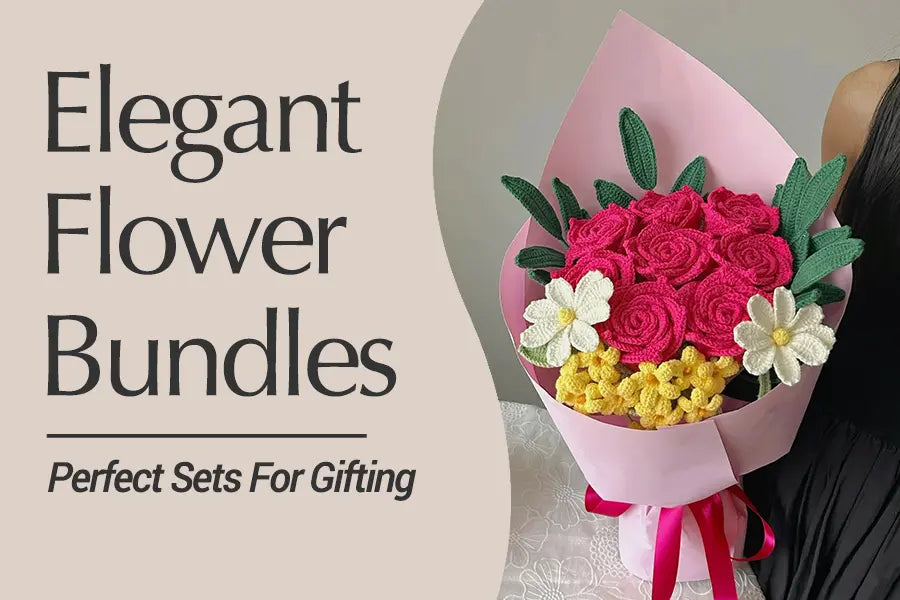 Crochet Flower Bundles for Vase-Ready Decor