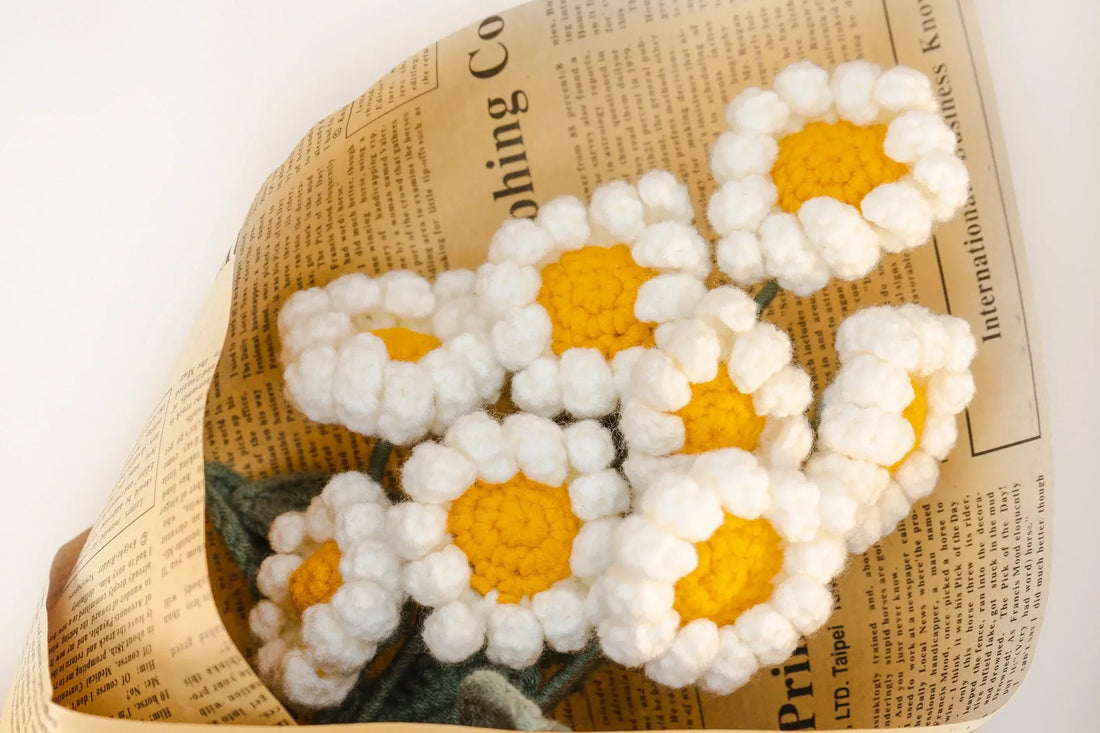 Celebrate April Birthdays with Crochet Daisies