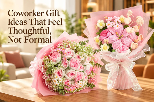 Coworker crochet bouquet gift ideas