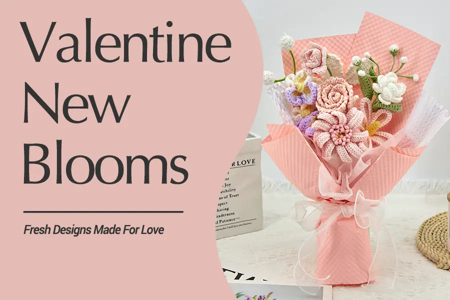 Fall in Love with Our New Valentine Crochet Flower Collection