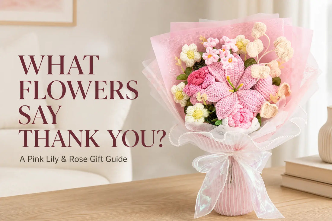 What Flowers Say Thank You? A Pink Lily & Rose Gift Guide