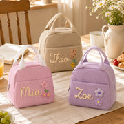 YSHomy Bolsa de Almuerzo Personalizada con Nombre Bordado