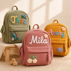 YSHomy Personalized Toddler Backpack with Embroidery Name