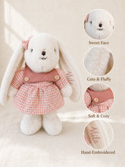 YSHomy Personalized Bunny Plush with Embroidery Name