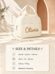 YSHomy Personalized Lunch Bag with Embroidery Name
