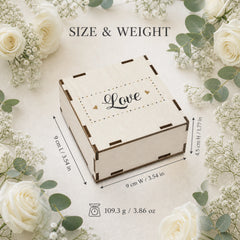 YSHomy Caja de Fotos de Madera Personalizada con Luz y Grabado