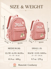 YSHomy Personalized Toddler Backpack with Embroidery Name