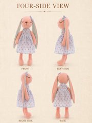 YSHomy Pink Custom Bunny Plush Toy with Embroidery Name
