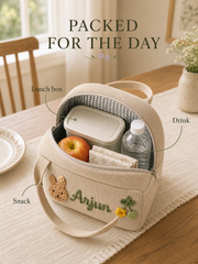 YSHomy Bolsa de Almuerzo Personalizada con Nombre Bordado