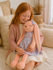 YSHomy Pink Custom Bunny Plush Toy with Embroidery Name