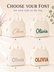 YSHomy Personalized Lunch Bag with Embroidery Name