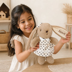 YSHomy Personalized Bunny Plush with Embroidery Name