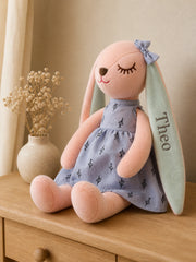 YSHomy Pink Custom Bunny Plush Toy with Embroidery Name