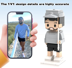 YSHomy Custom LEGO-Style Brick Portrait Kit from Your Photo