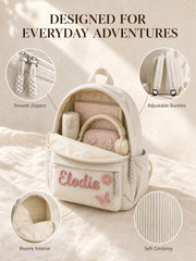 YSHomy Personalized Toddler Backpack with Embroidery Name