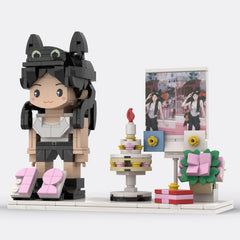 YSHomy Custom Brick Figure from Youor Photo For Birthday - Style D