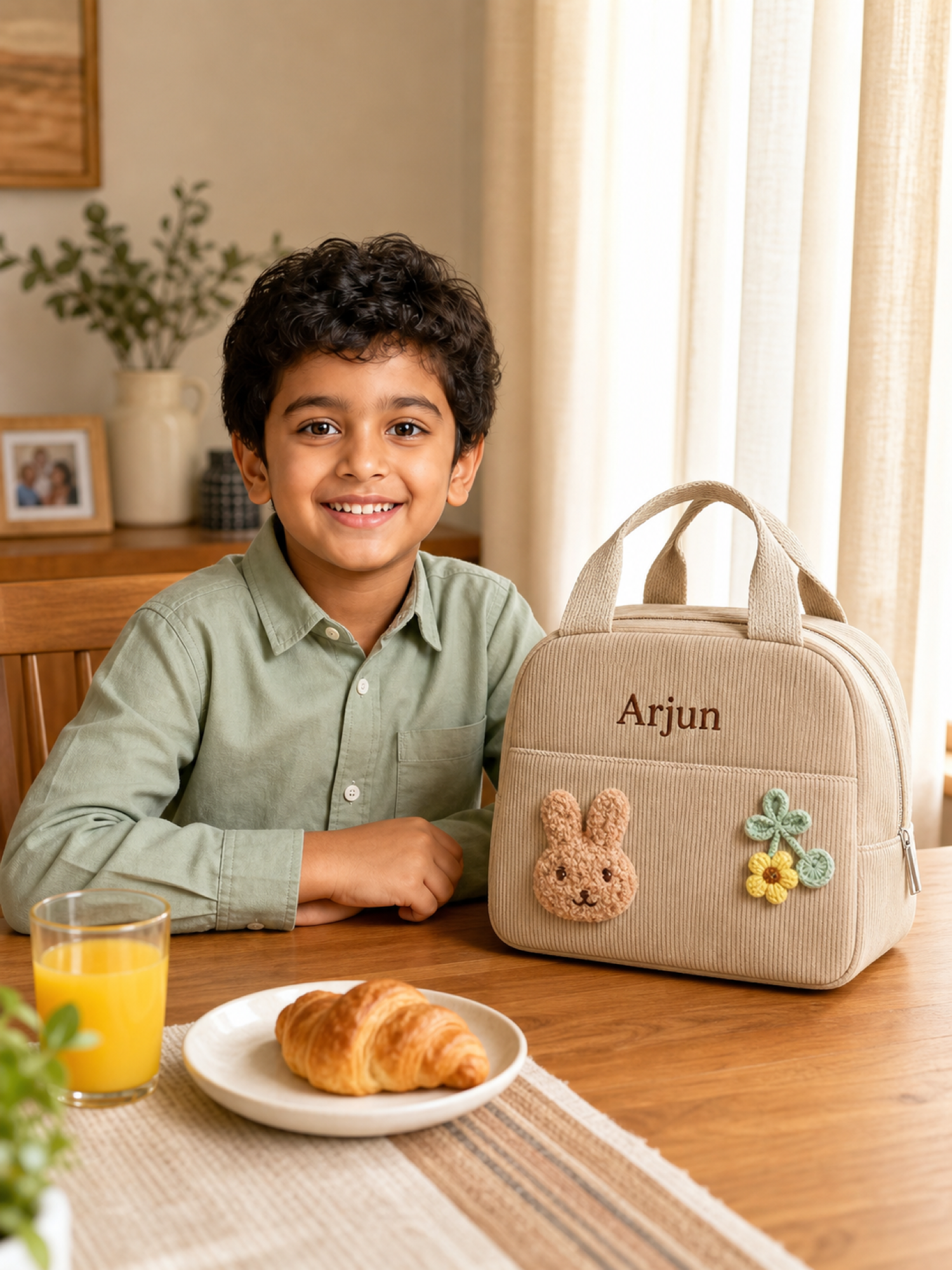 YSHomy Bolsa de Almuerzo Personalizada con Nombre Bordado