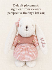 YSHomy Personalized Bunny Plush with Embroidery Name
