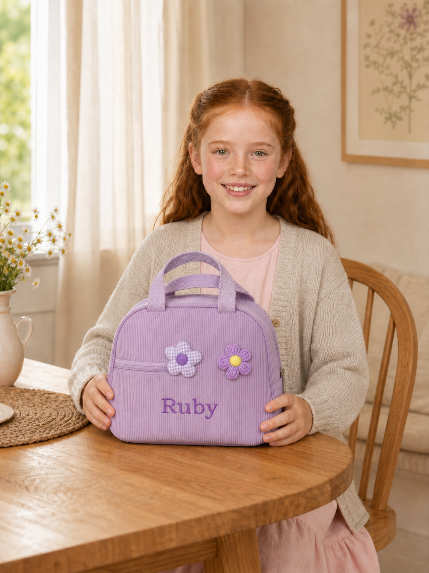 YSHomy Bolsa de Almuerzo Personalizada con Nombre Bordado