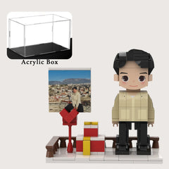 YSHomy Custom Single-Person Brick Figure from Your Photo - Gift Style