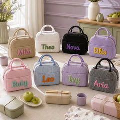YSHomy Personalized Lunch Bag with Embroidery Name