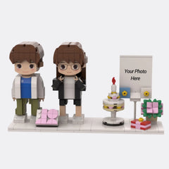 YSHomy Custom Brick Figure from Youor Photo For Birthday - Style D