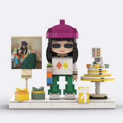 YSHomy Custom Brick Figure from Youor Photo For Birthday - Style A