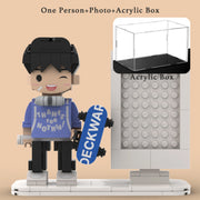 YSHomy Figure di Mattoncini Personalizzate dalla Tua Foto - Stile Cornice Fotografica