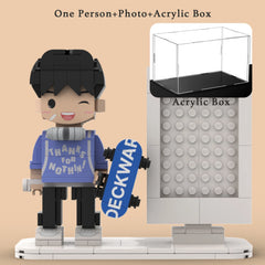 YSHomy Custom Brick Figures from Your Photo - Photo Frame Style