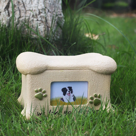 YSHomy Pet Memorial Urn with Personalized Photo