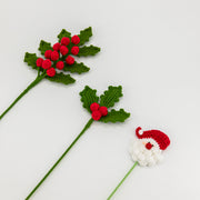 クリスマス用YSHomy かぎ針編み花セット(花瓶なし)