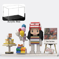 YSHomy Custom Brick Figure from Youor Photo For Birthday - Style E