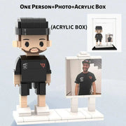 YSHomy Figure di Mattoni Personalizzate dalla Tua Foto - Stile Cavalletto