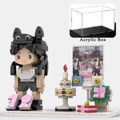 YSHomy Custom Brick Figure from Youor Photo For Birthday - Style D