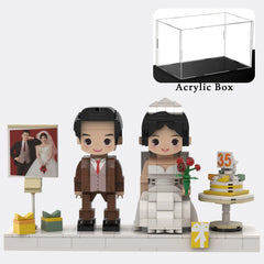 YSHomy Custom Brick Figure from Youor Photo For Birthday - Style A