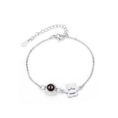 YSHomy Custom Pet Paw Bracelet with Hidden Photo