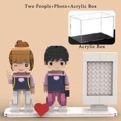 YSHomy Custom Brick Figures from Your Photo - Photo Frame Style