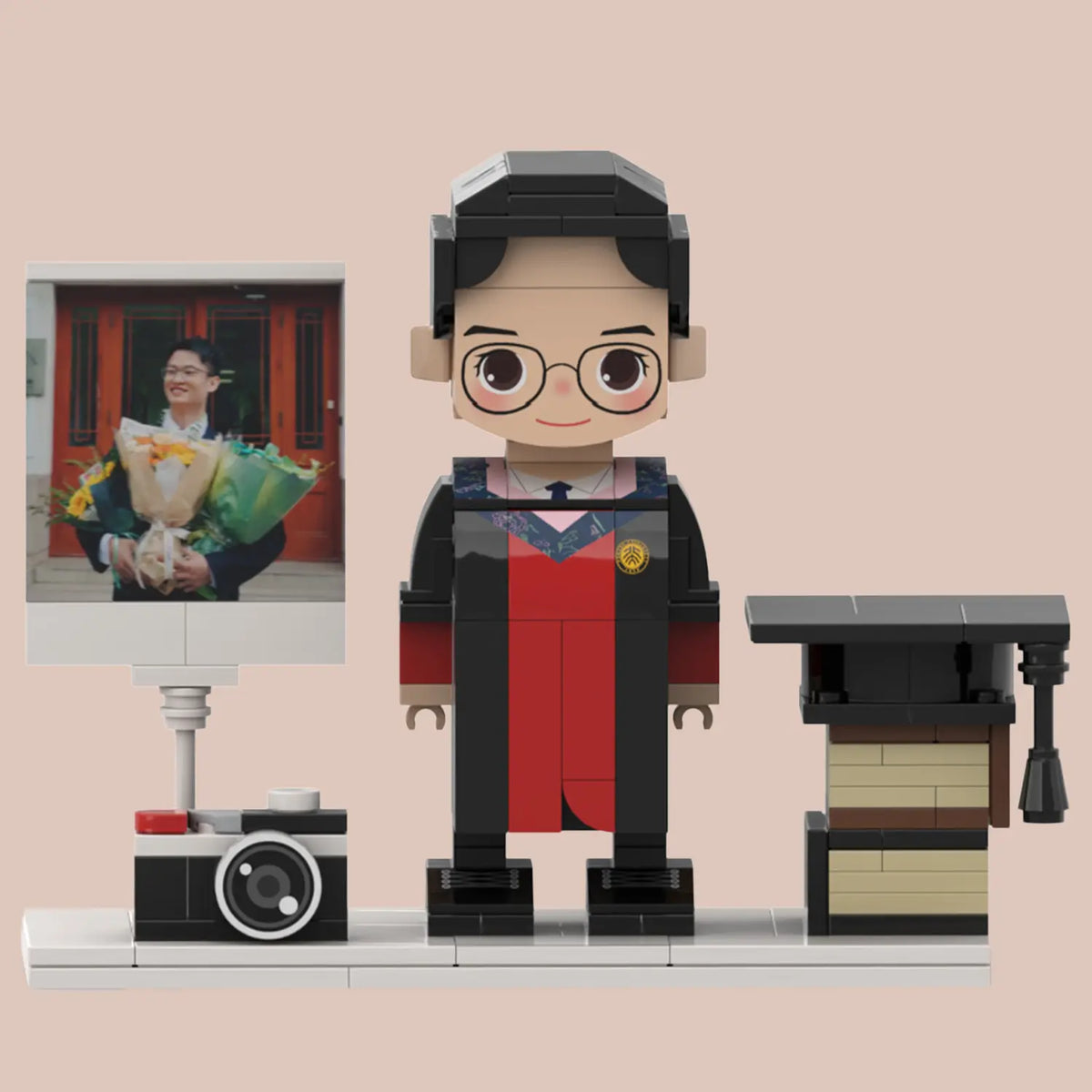 YSHomy Custom Brick Figures from Your Photo - Graduation