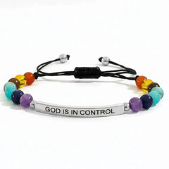 YSHomy Personalized 14-Stone Natural Bead Bracelet