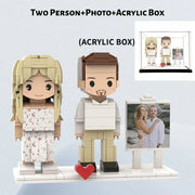 YSHomy Figure di Mattoni Personalizzate dalla Tua Foto - Stile Cavalletto