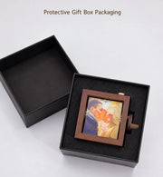 Boîte photo YSHomy personnalisée en bois avec lumière et gravure