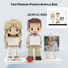 YSHomy Custom Brick Figures from Your Photo - Easel Style