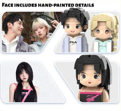 YSHomy Custom LEGO-Style Brick Portrait Kit from Your Photo